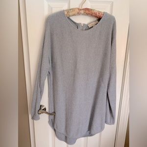 Micheal Kors sweater. Size women’s large. Light grey with back zipper.